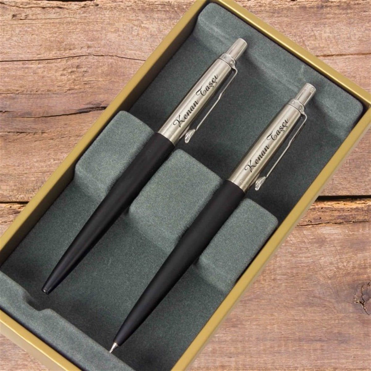İsme Özel Parker Metal Exclusive Versatil ve Tükenmez Kalem Seti