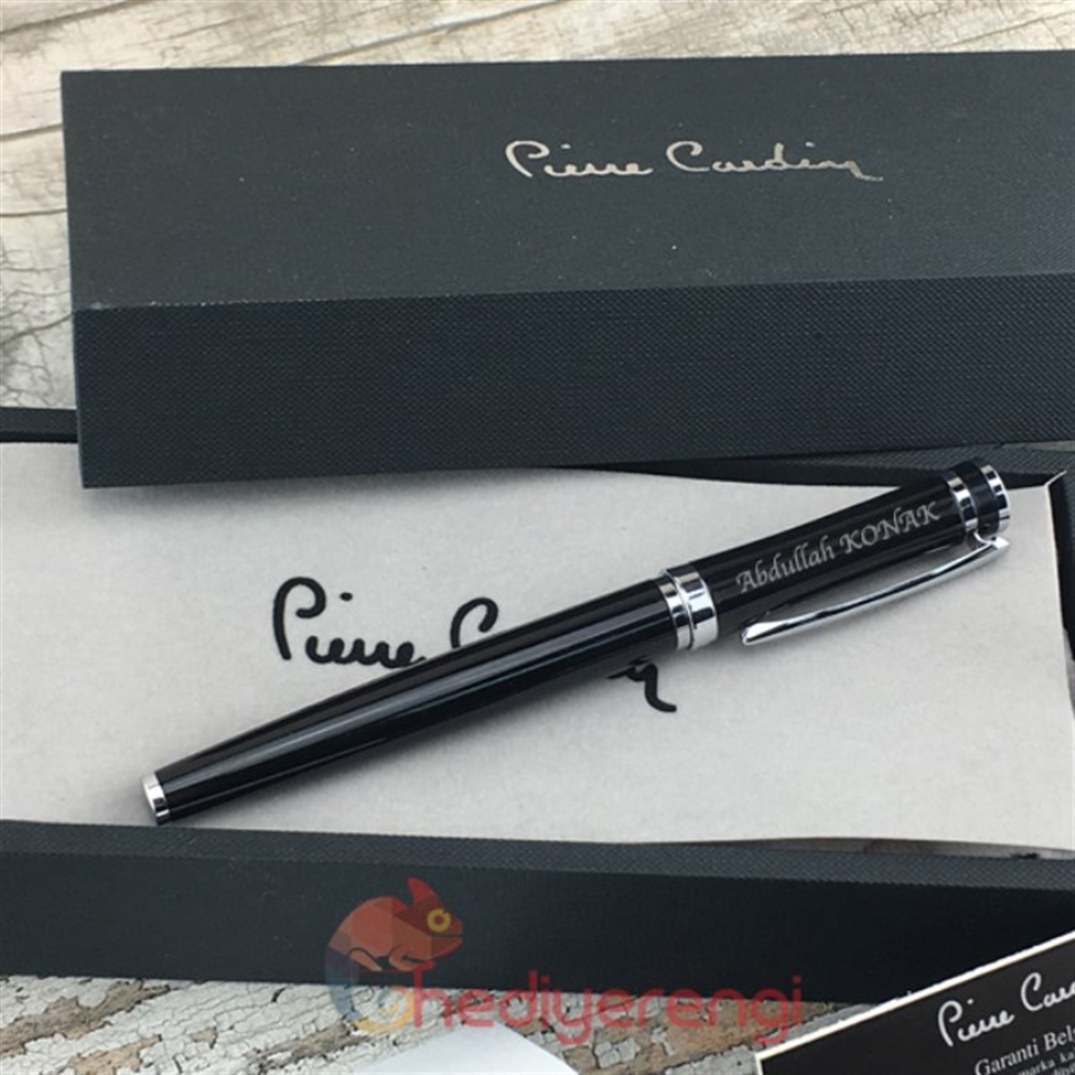 İsme Özel Pierre Cardin Roller İmza Kalemi Siyah143