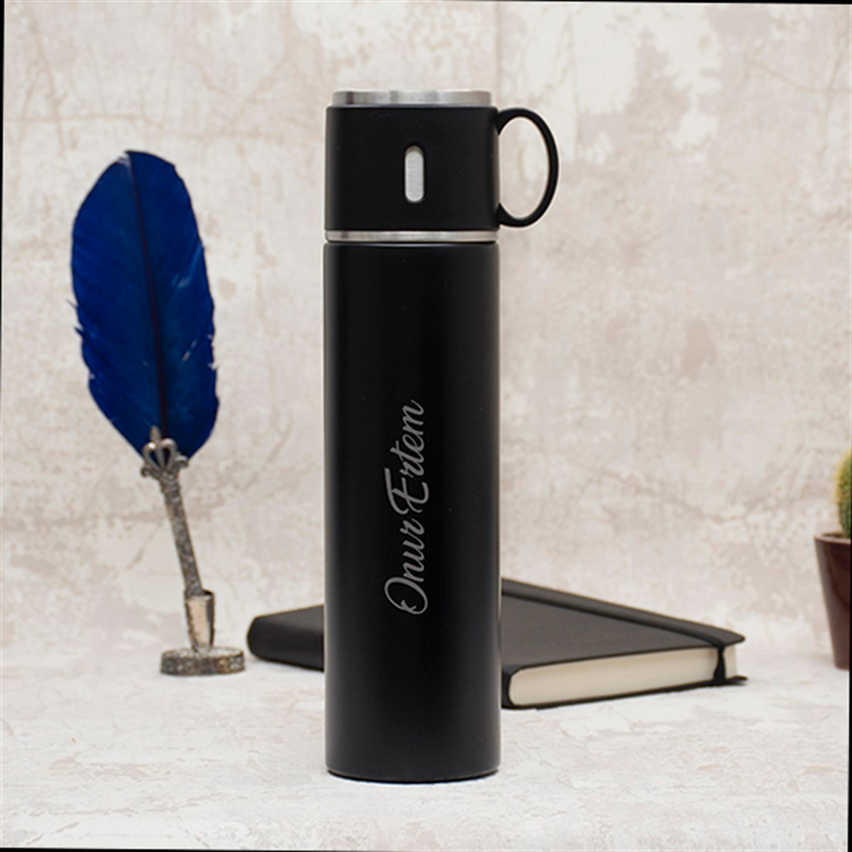 İsme Özel Premium Çelik Bardak Özellikli Termos 580 Ml - Renk Seçenekli