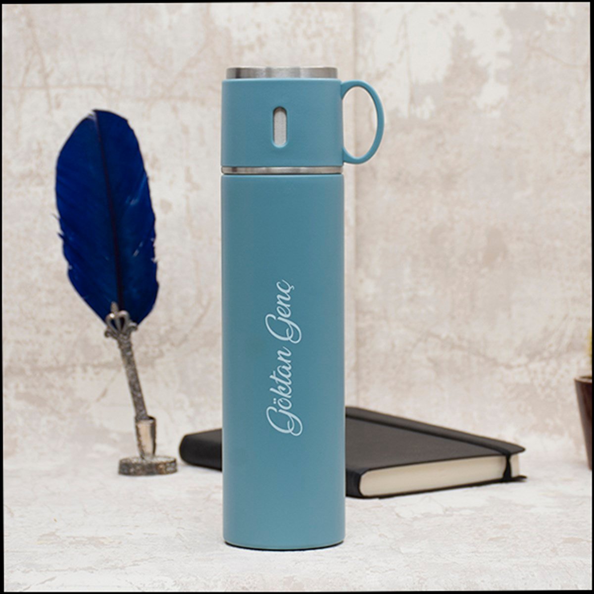 İsme Özel Premium Çelik Bardak Özellikli Termos 580 Ml - Renk Seçenekli