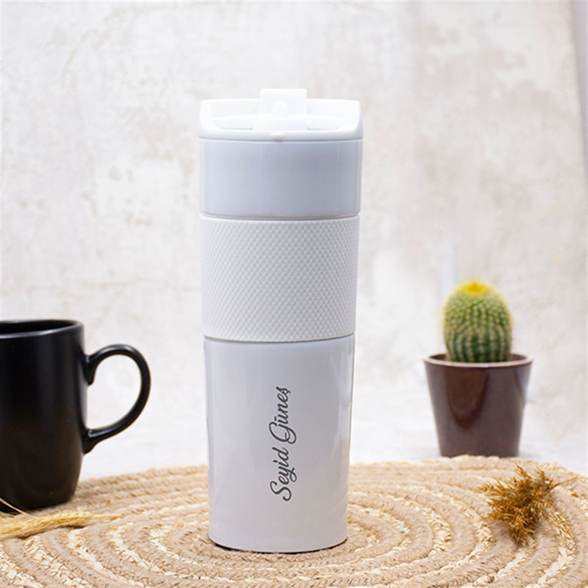 İsme Özel Premium French Press Çelik Termos 500 ML M3