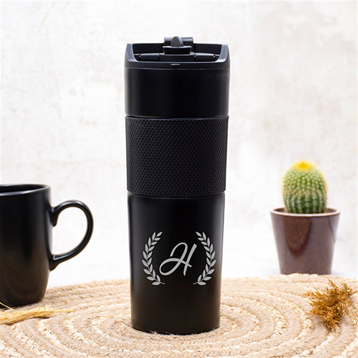 İsme Özel Premium French Press Çelik Termos 500 ML M2