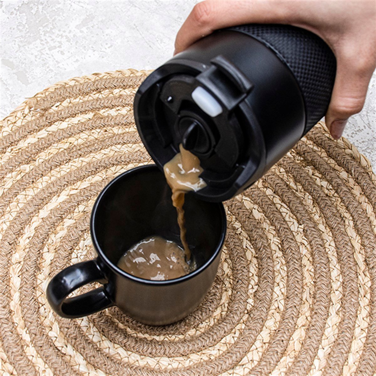 İsme Özel Premium French Press Çelik Termos 500 ML M1