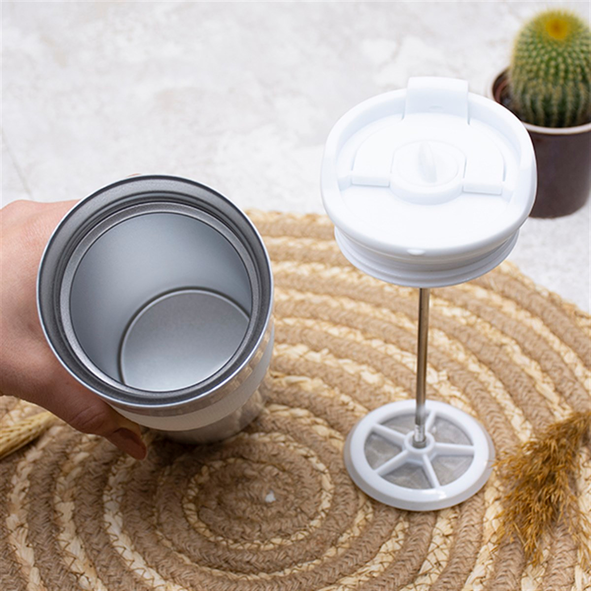 İsme Özel Premium French Press Çelik Termos 500 ML M3