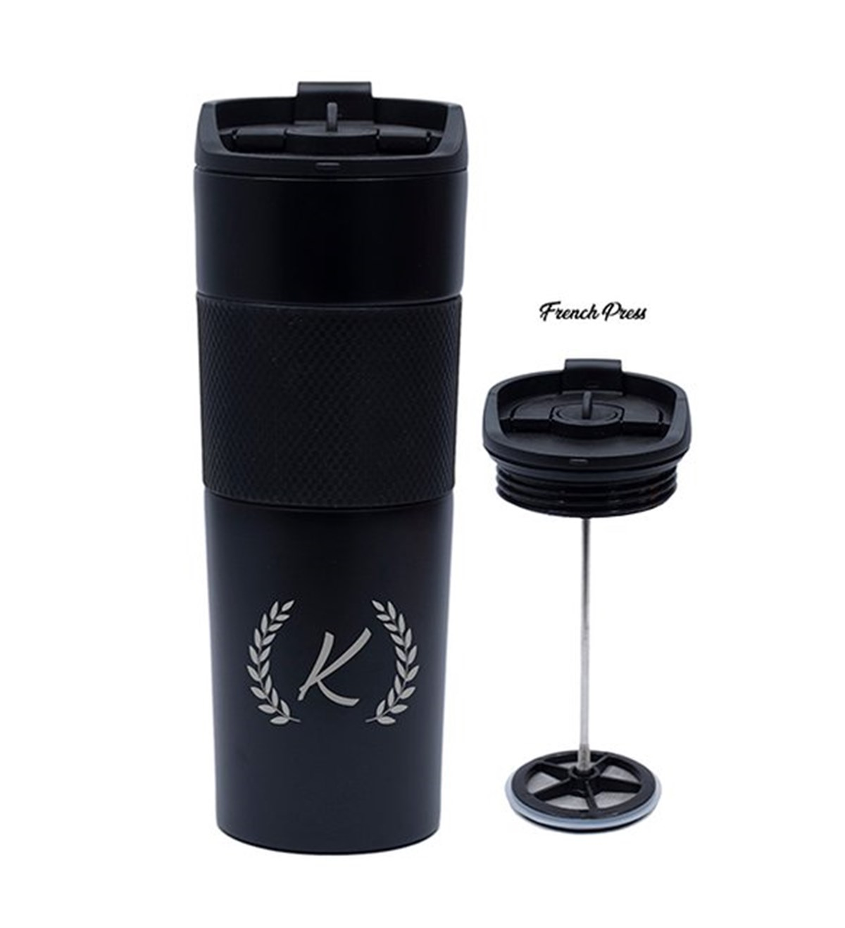 İsme Özel Premium French Press Çelik Termos 500 ML M2