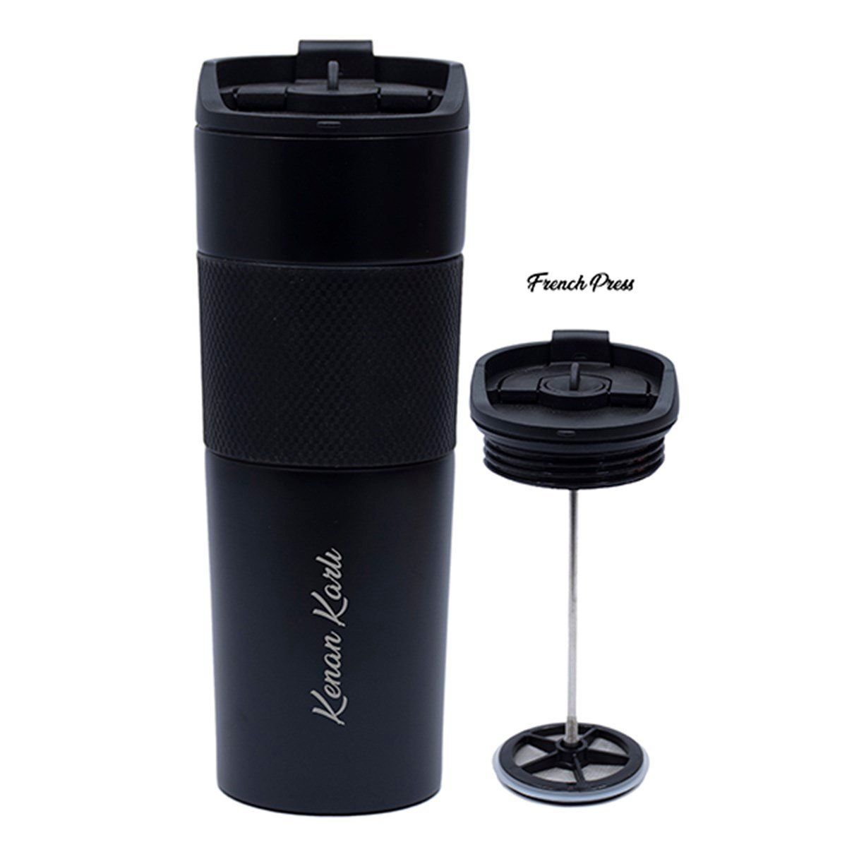 İsme Özel Premium French Press Çelik Termos 500 ML M3