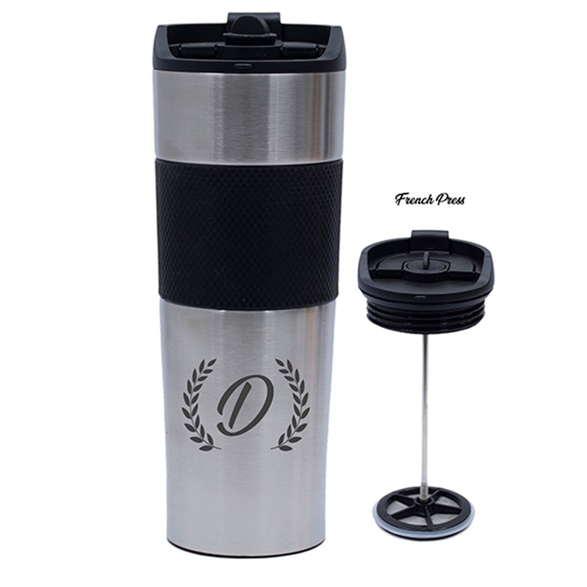 İsme Özel Premium French Press Çelik Termos 500 ML M2