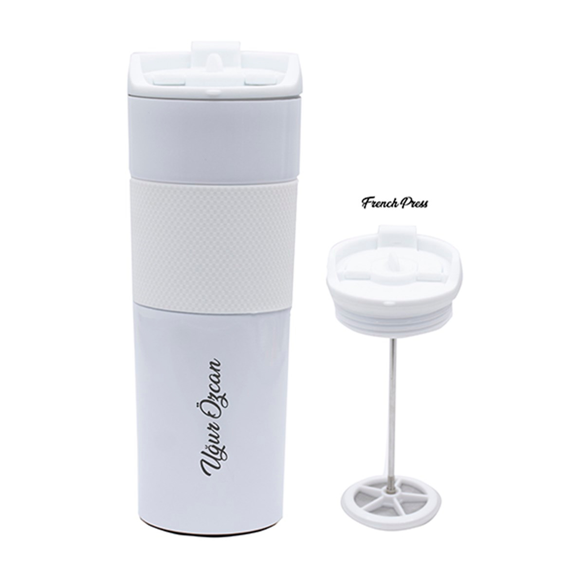 İsme Özel Premium French Press Çelik Termos 500 ML M3