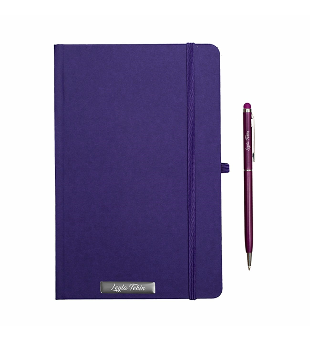 İsme Özel Renkli Defter ve Kalem Seti - Renk Seçenekli