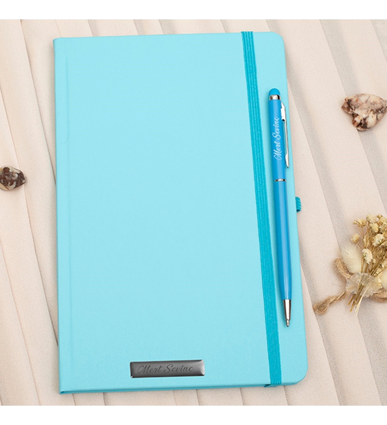 İsme Özel Renkli Defter ve Kalem Seti - Renk Seçenekli