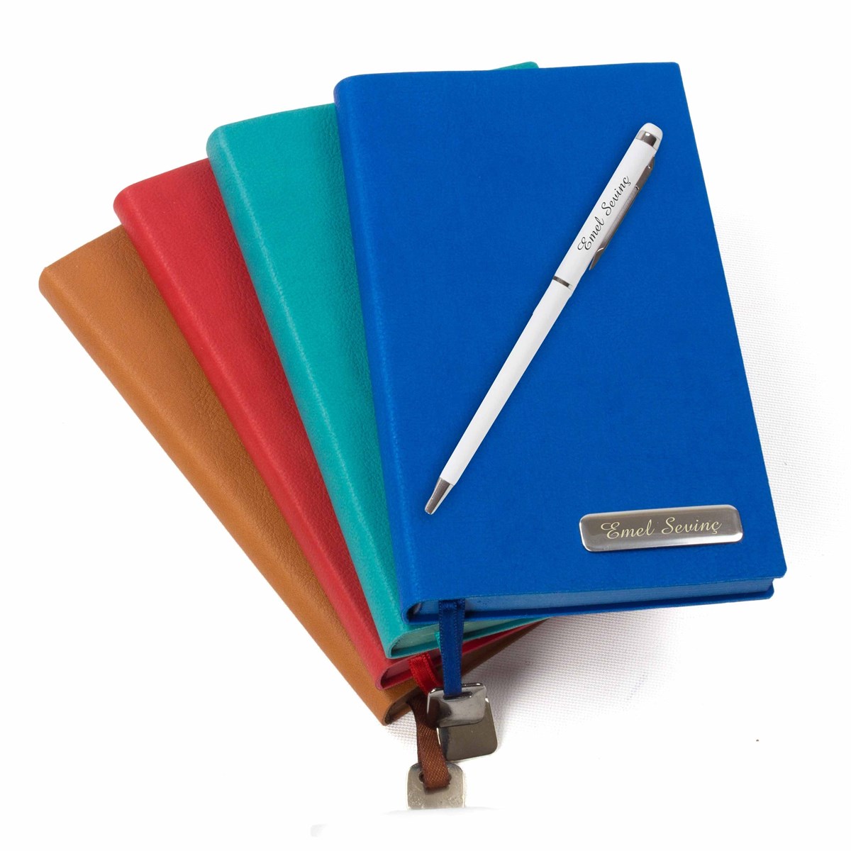 İsme Özel Renkli Defter ve Tükenmez Kalem Seti 