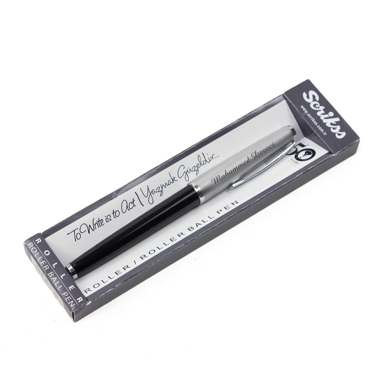 İsme Özel Scrikss Metal Roller Kalem Siyah