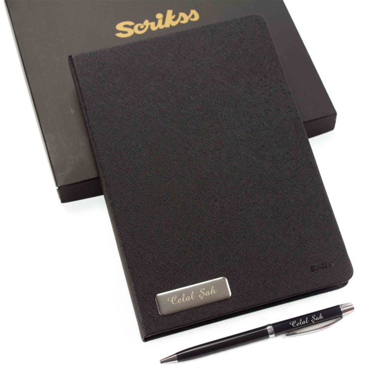 İsme Özel Scrikss Premium Defter ve Tükenmez Kalem Seti SD300