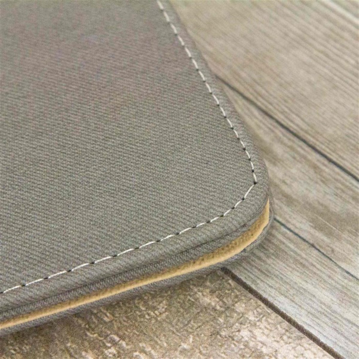 İsme Özel Sekreter Bloknot ve Kalem Seti Gri Büyük Boy