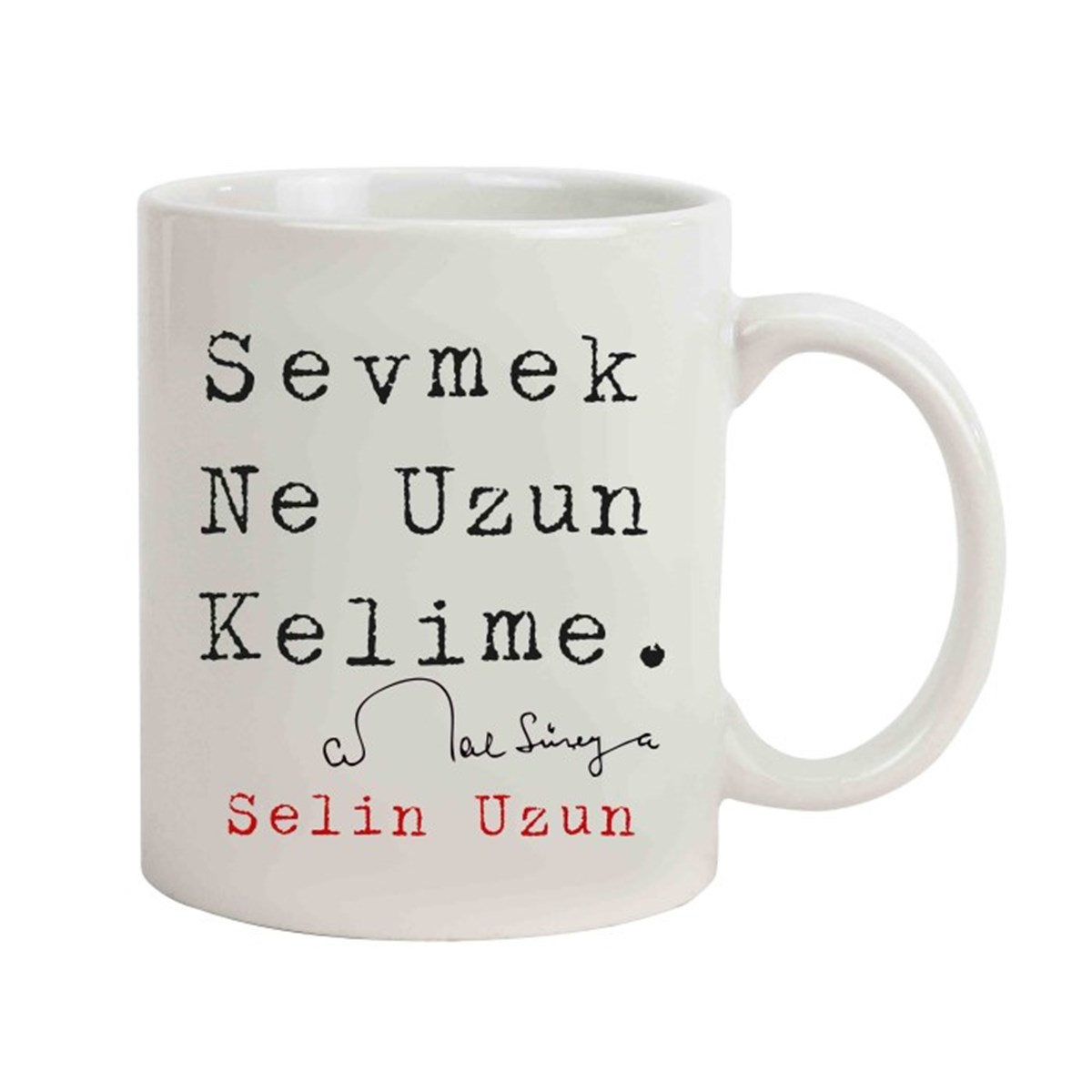 İsme Özel Sevmek Ne Uzun Kelime Kupa Bardak