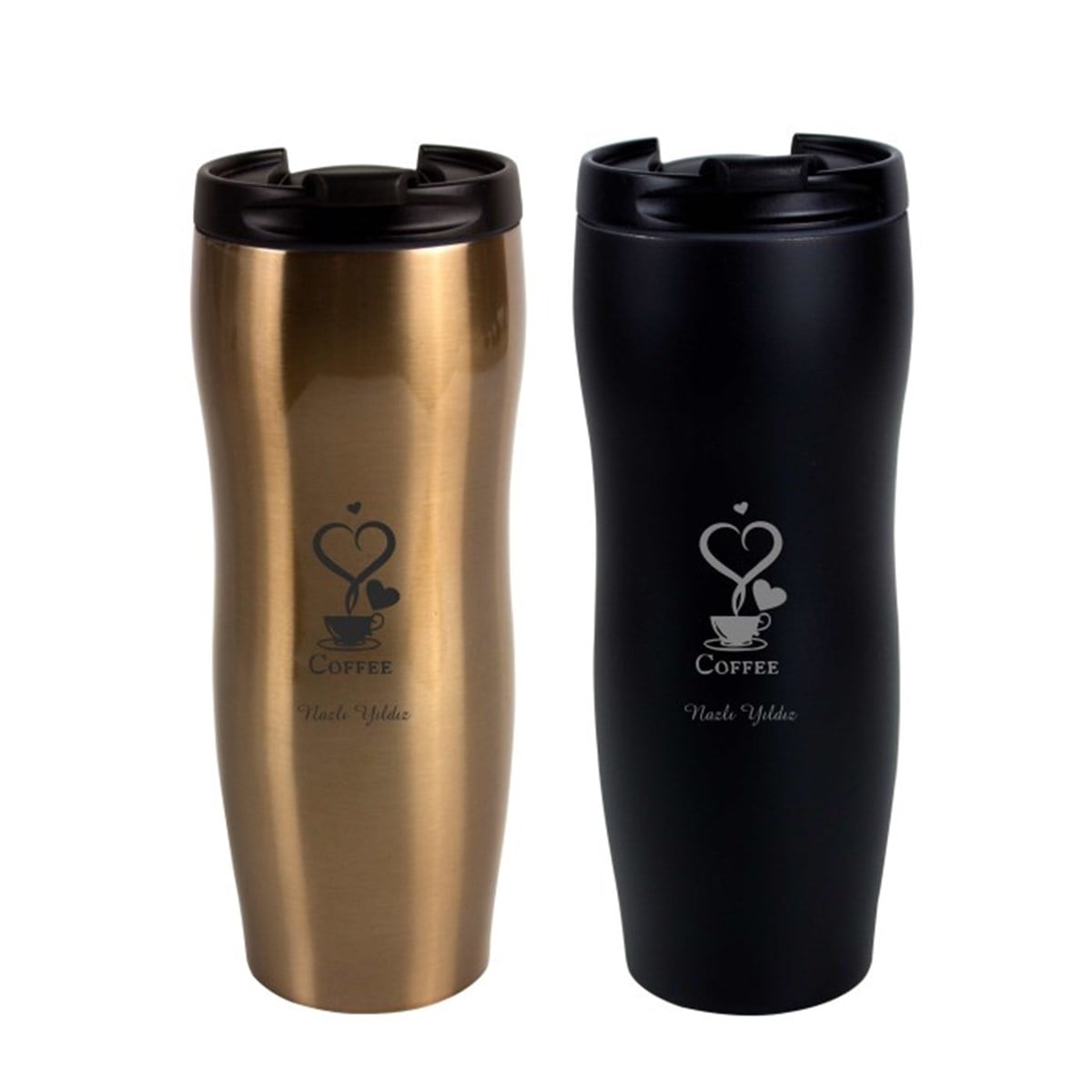 İsme Özel Şık Tasarımlı Elegance Çelik Termos 430 ML M2
