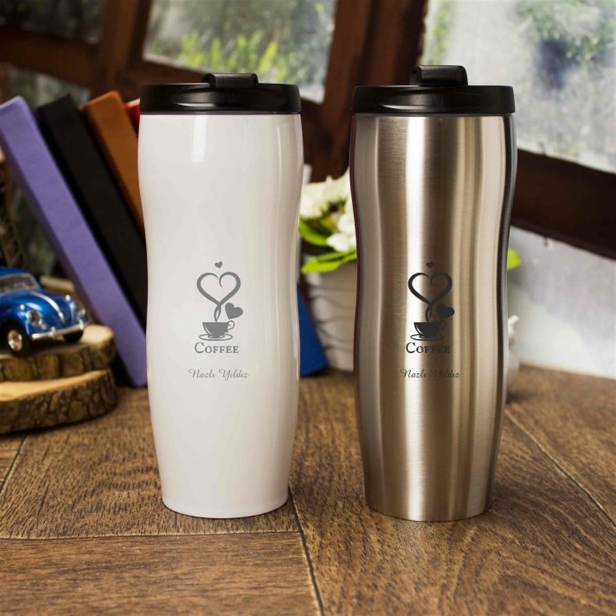 İsme Özel Şık Tasarımlı Elegance Çelik Termos 430 ML M2