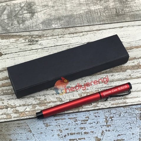 İsme Özel Siyah Metal Roller Kalem