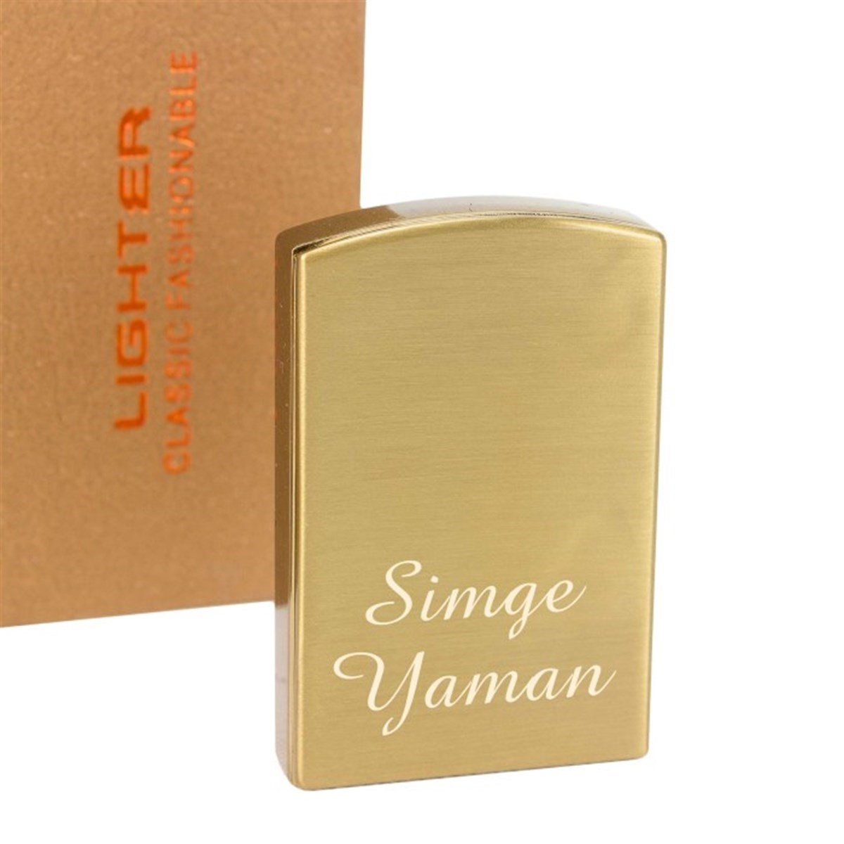 İsme Özel Usb Şarjlı Rezistanslı​ Metal Çakmak Füme