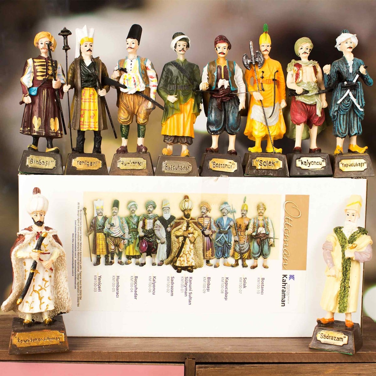 Kanuni Sultan Süleyman ve Devlet Erkanı Biblo Seti 10'lu Set