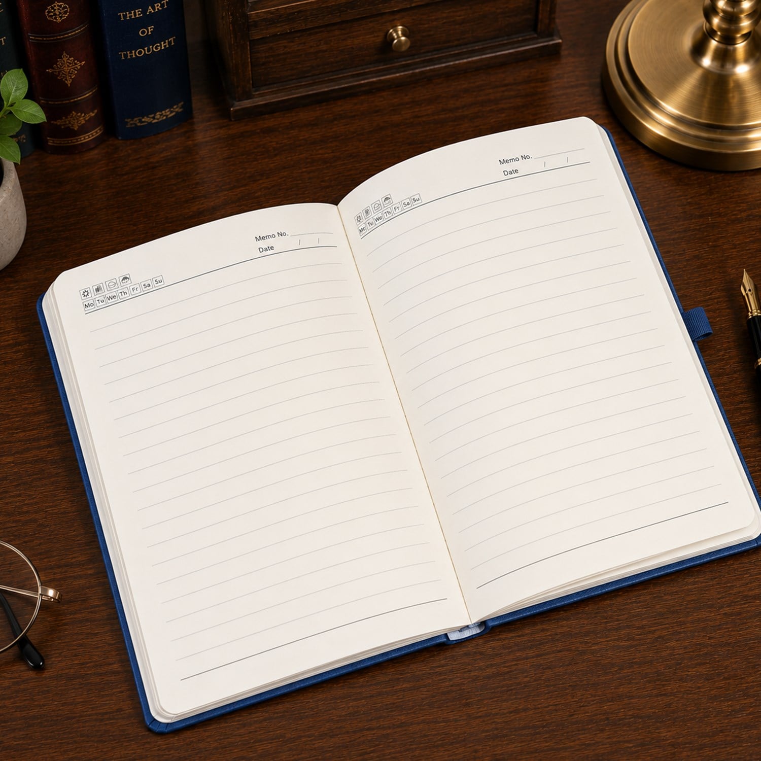 Kişiye Özel Beyaz Defter Kalem Seti