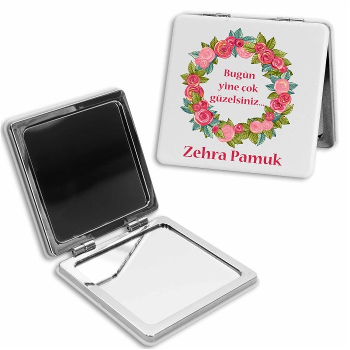 Kişiye Özel Kare Ayna - Bugün Yine Çok Güzelsiniz