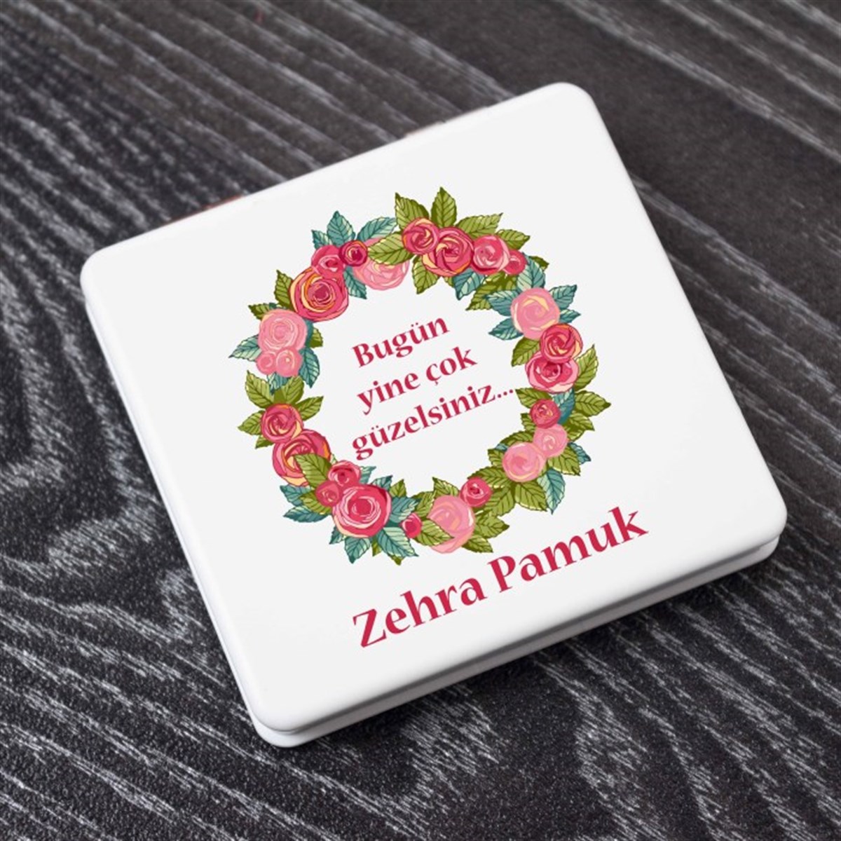 Kişiye Özel Kare Ayna - Bugün Yine Çok Güzelsiniz