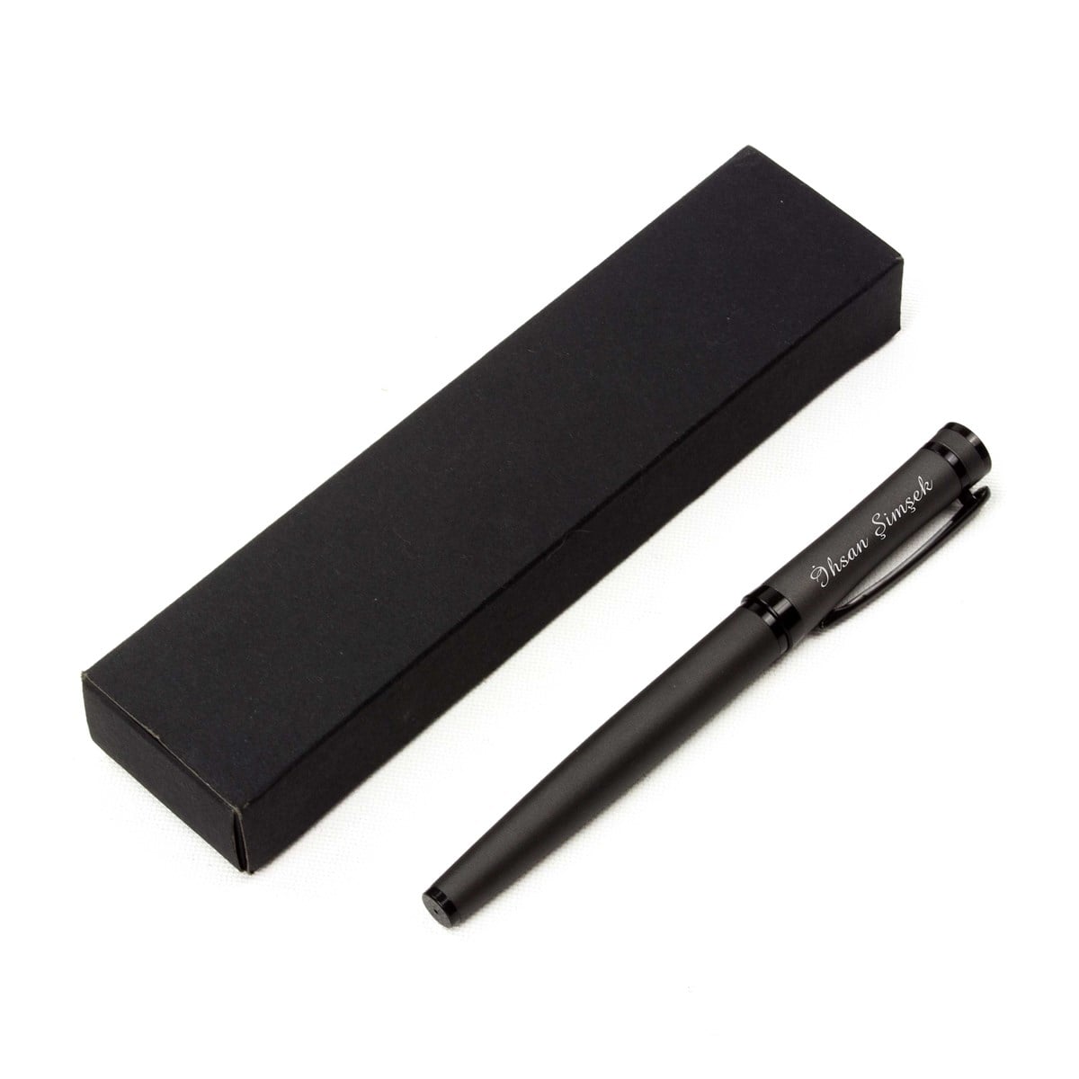 Kişiye Özel Premium Metal Roller İmza Kalemi Füme 
