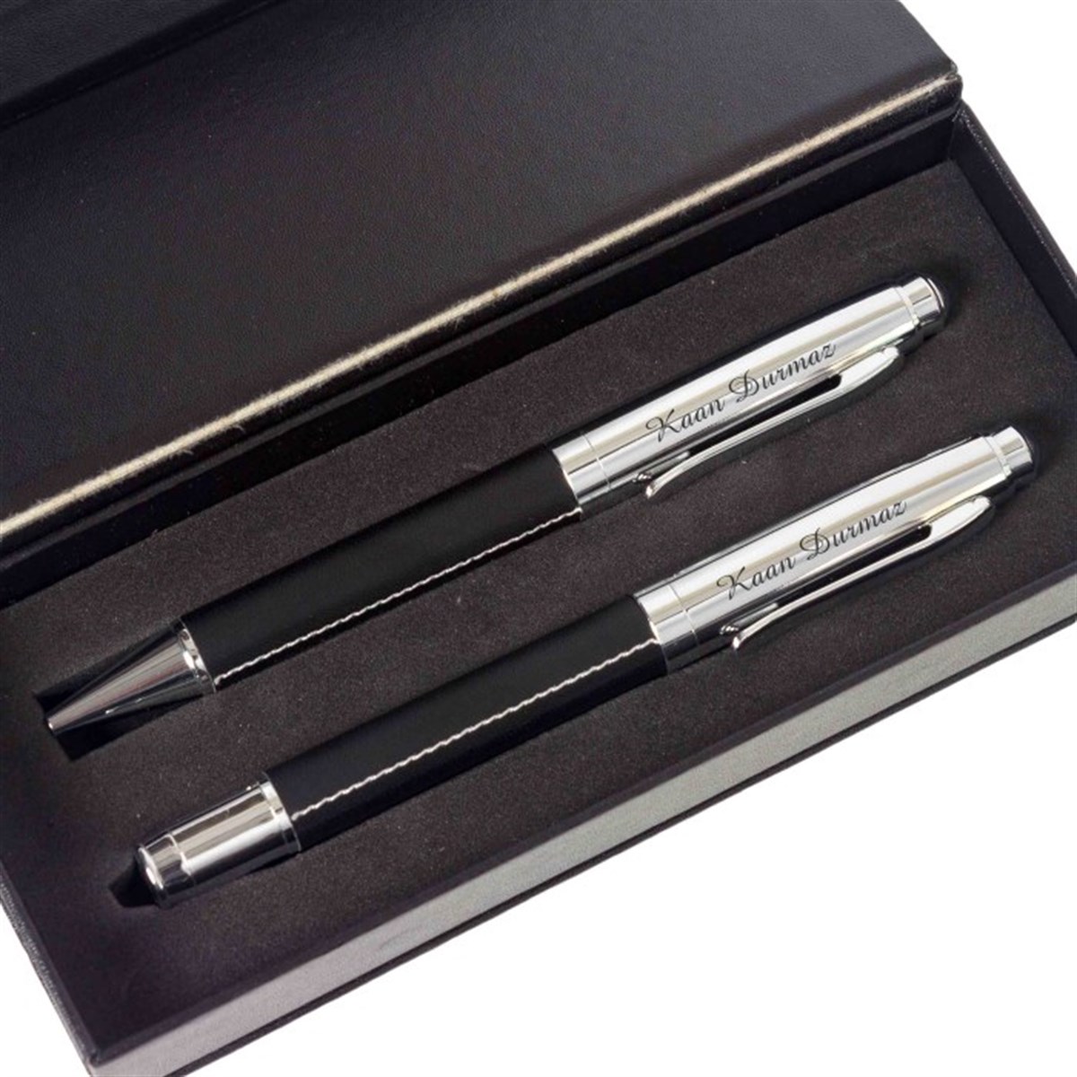 Kişiye Özel Premium Metal Roller ve Tükenmez Kalem Seti Tasarım Kutulu 