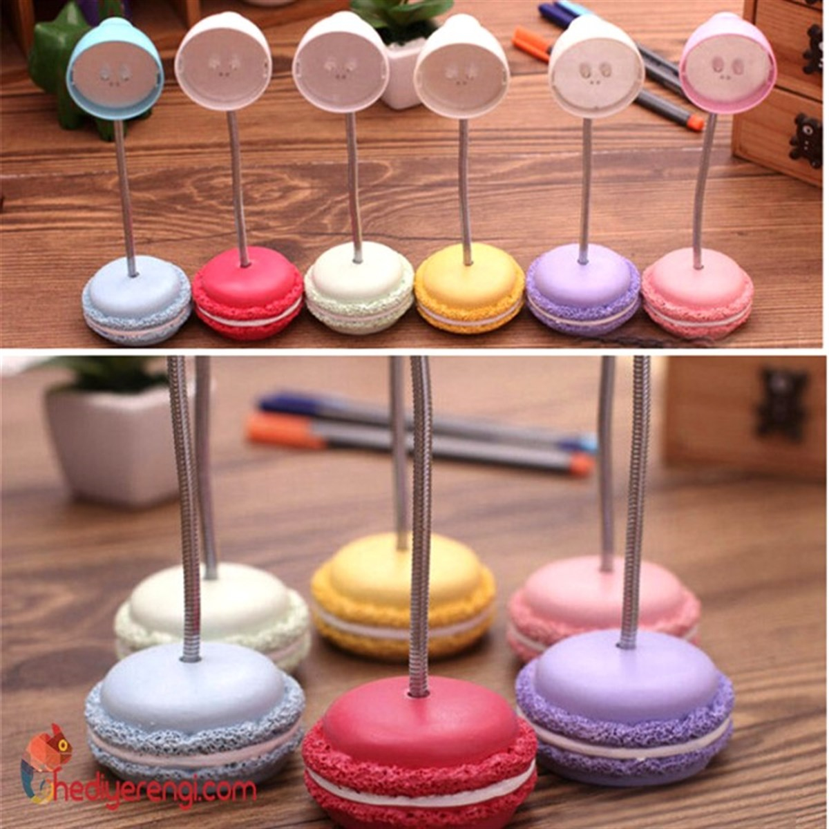 Makaron Tasarımlı Mini Masa Lambası