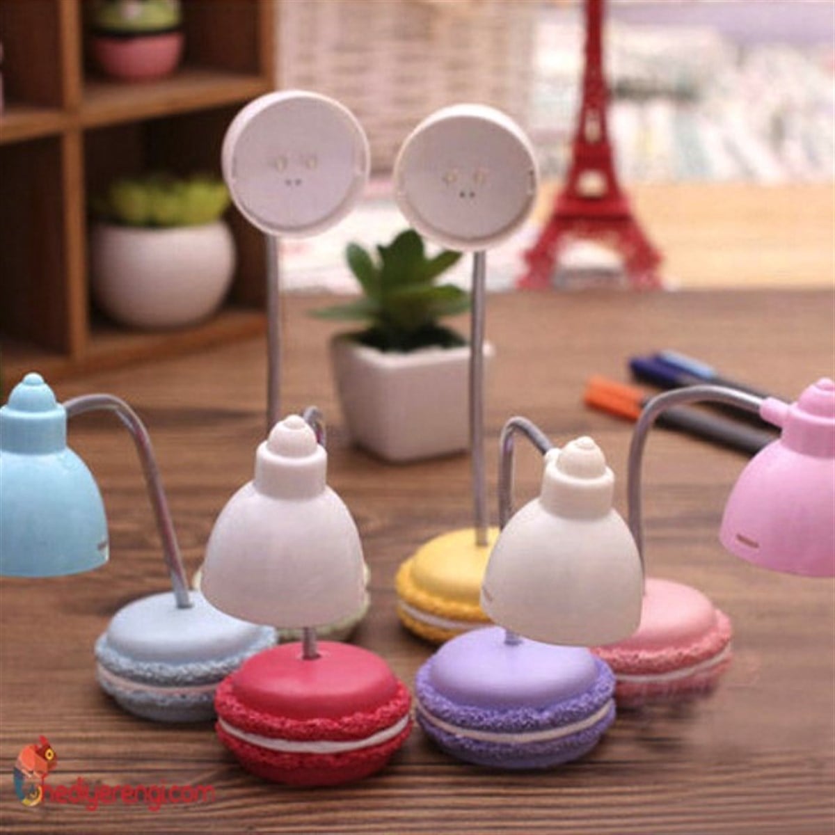 Makaron Tasarımlı Mini Masa Lambası