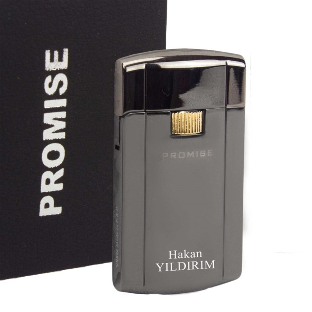 Promise Markalı İsme Özel Ortadan Ayarlı Tasarım Füme Çakmak​