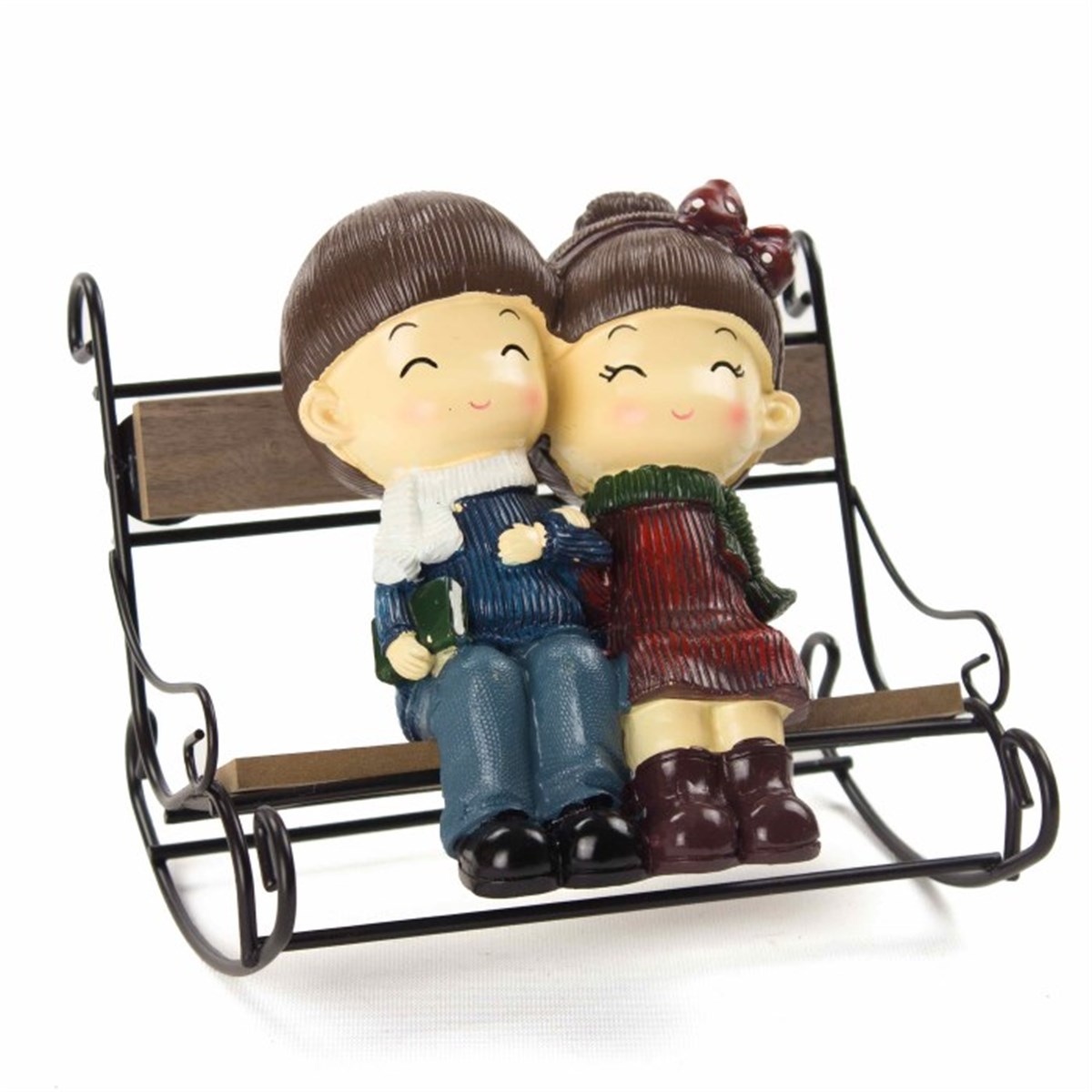 Sallanır Koltukta Oturan Sevimli Çift Biblosu