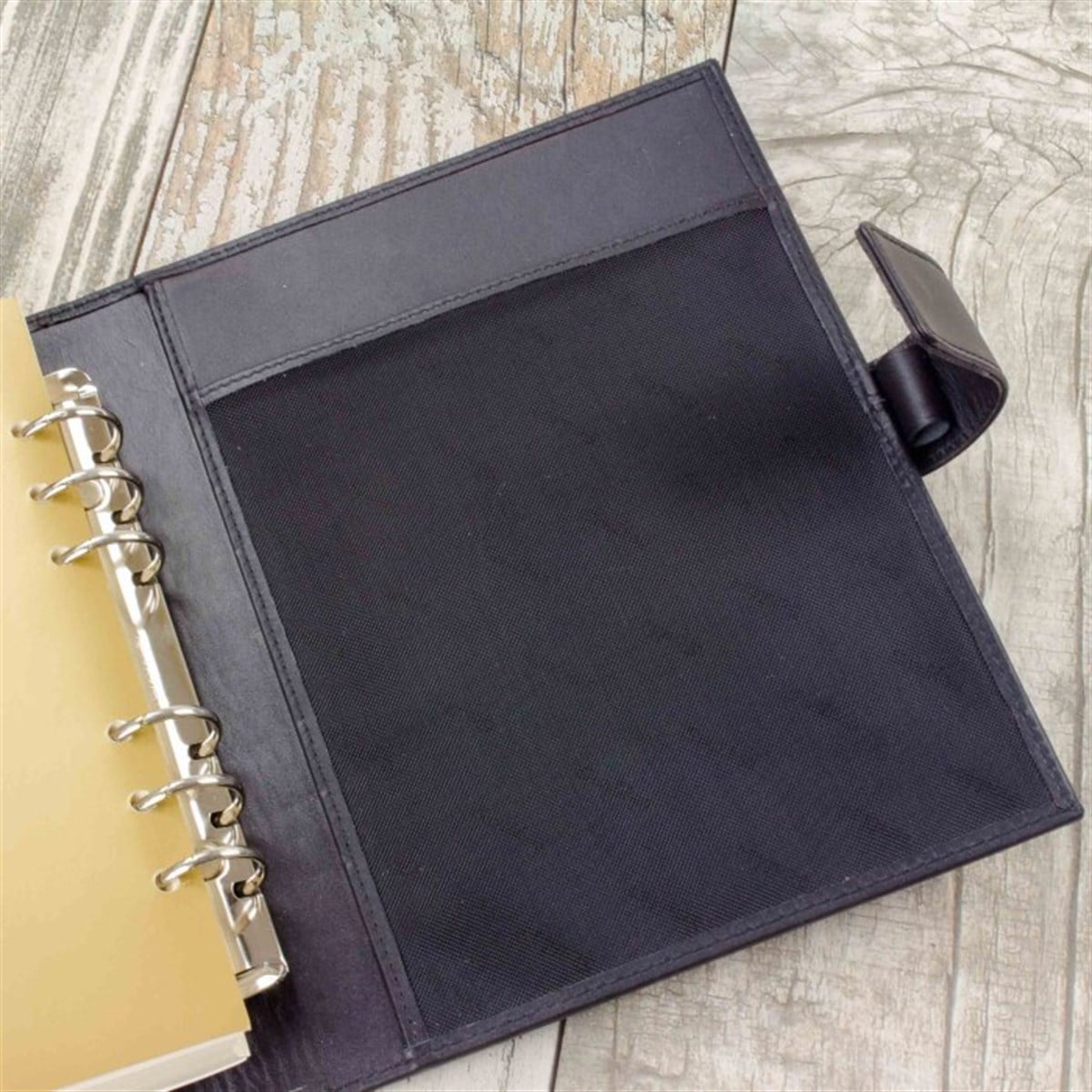 Scrikss İsme Özel Organizerli Siyah Defter ve Krom Kalem Seti Ahşap Kutulu Exclusive