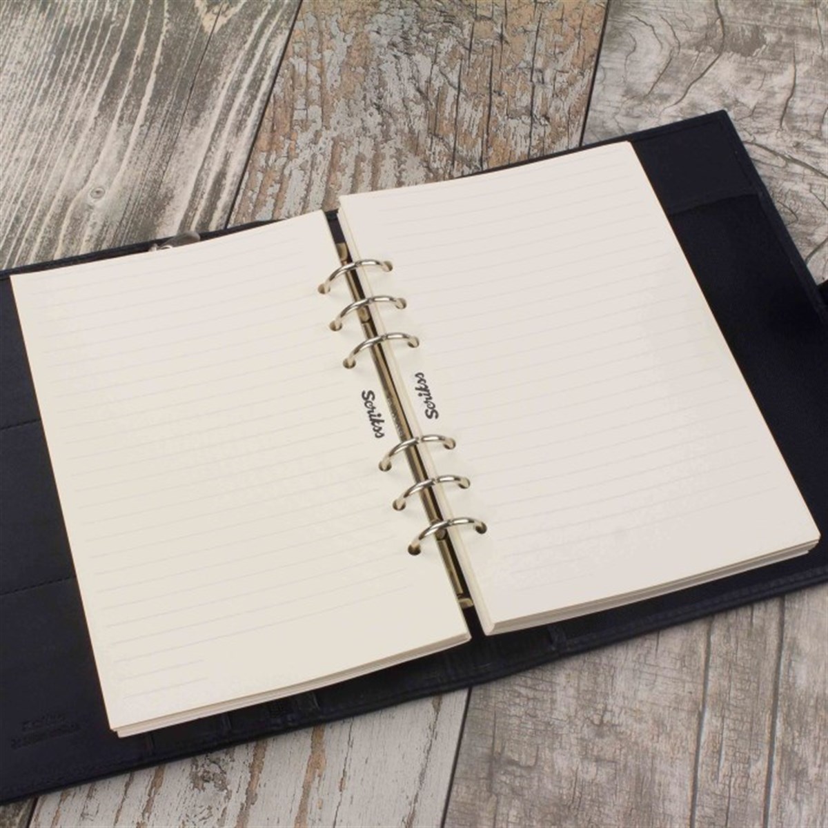 Scrikss İsme Özel Organizerli Siyah Defter ve Krom Kalem Seti Ahşap Kutulu Exclusive