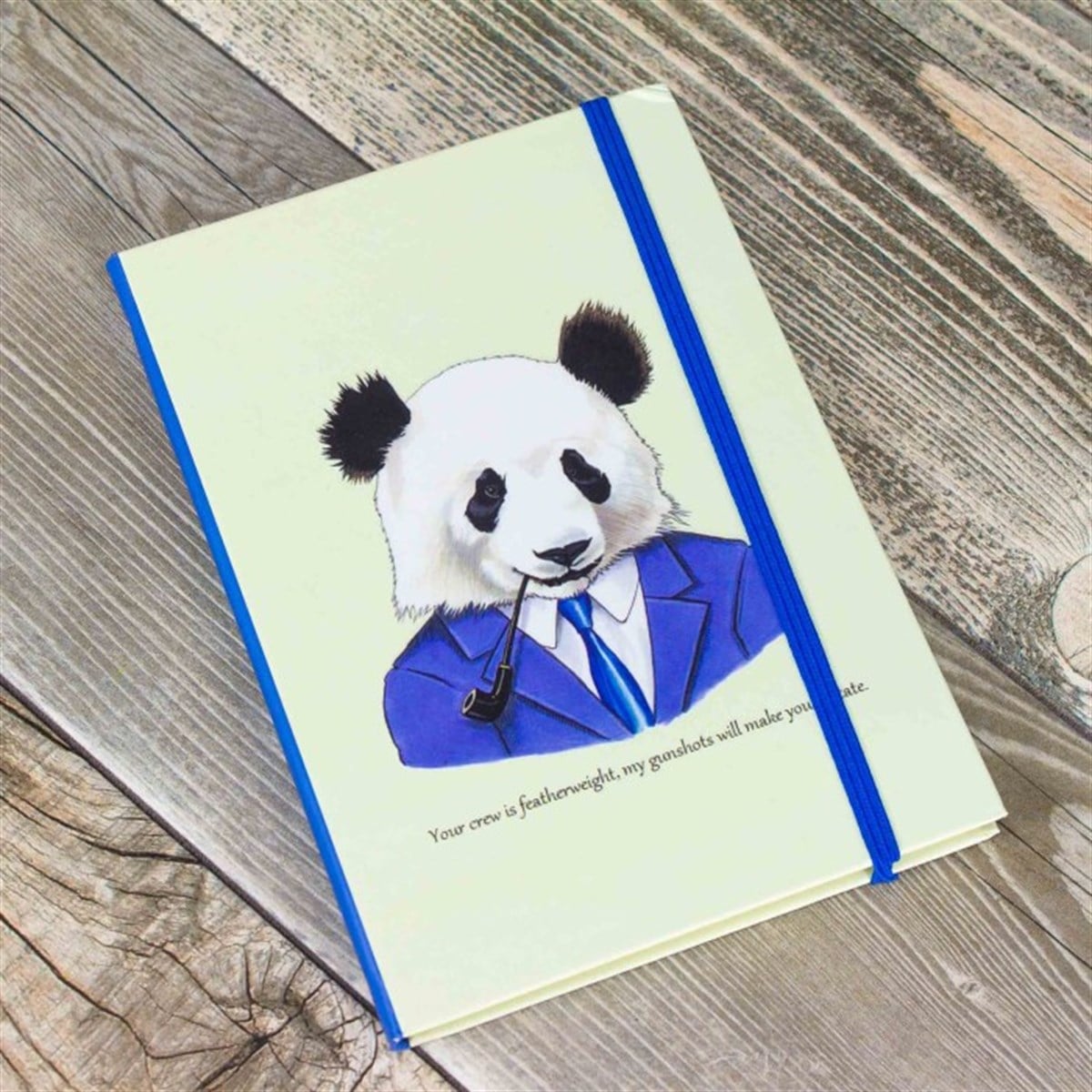 Sevimli Panda Temalı Çizgisiz Defter