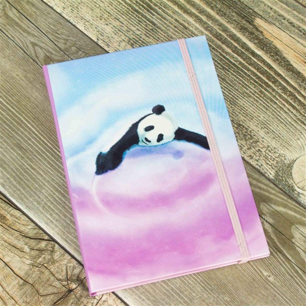 Sevimli Panda Temalı Çizgisiz Defter