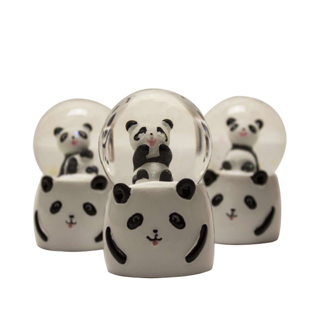 Sevimli Panda Temalı Işıklı Kar Küresi Minik Boy