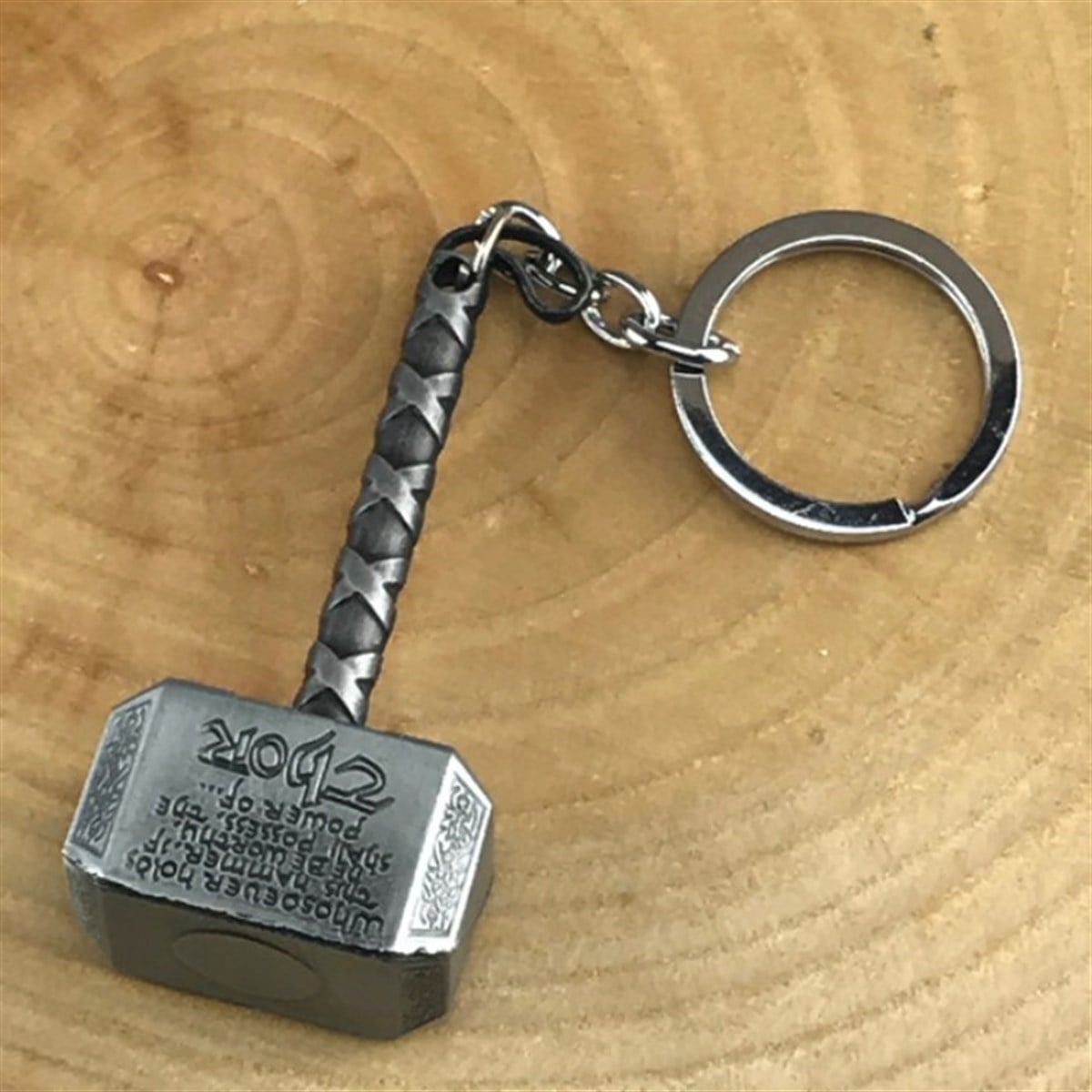 Thor Çekici Tasarımlı Metal Anahtarlık