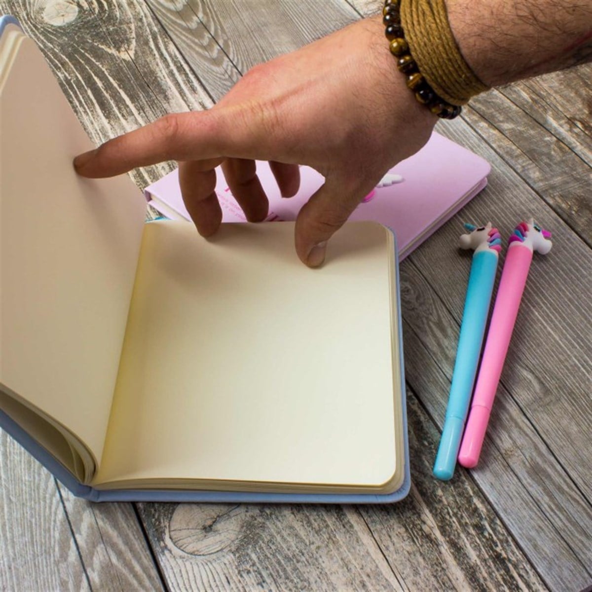 Unicorn Temalı Defter ve Kalem Seti Tasarım Kutulu 