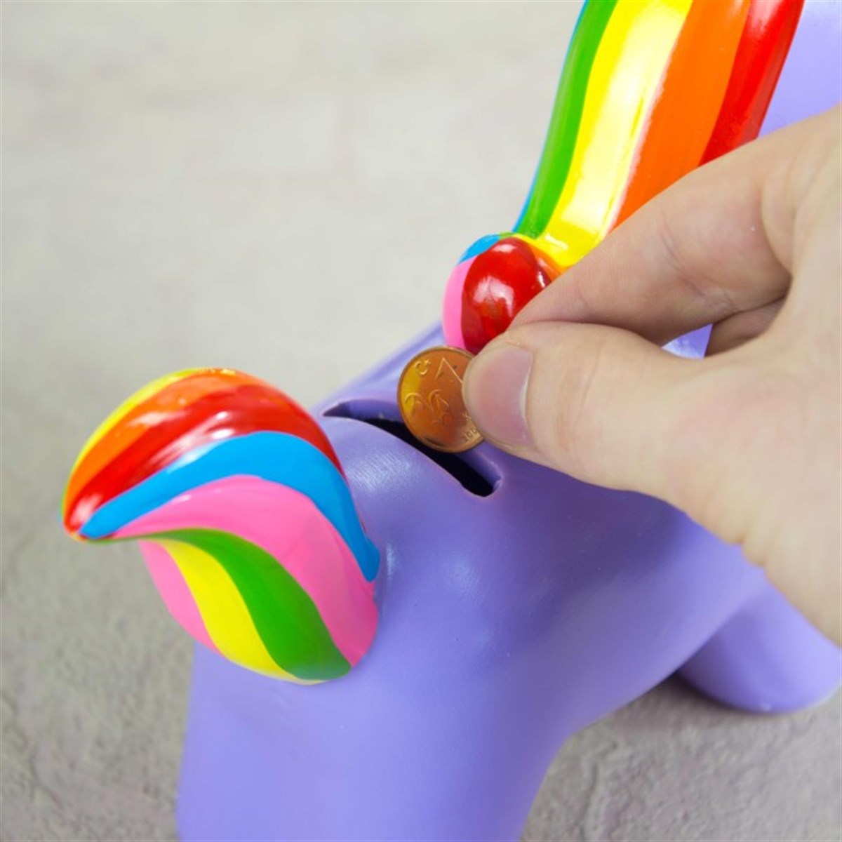 Unicorn Temalı Renkli Kumbara