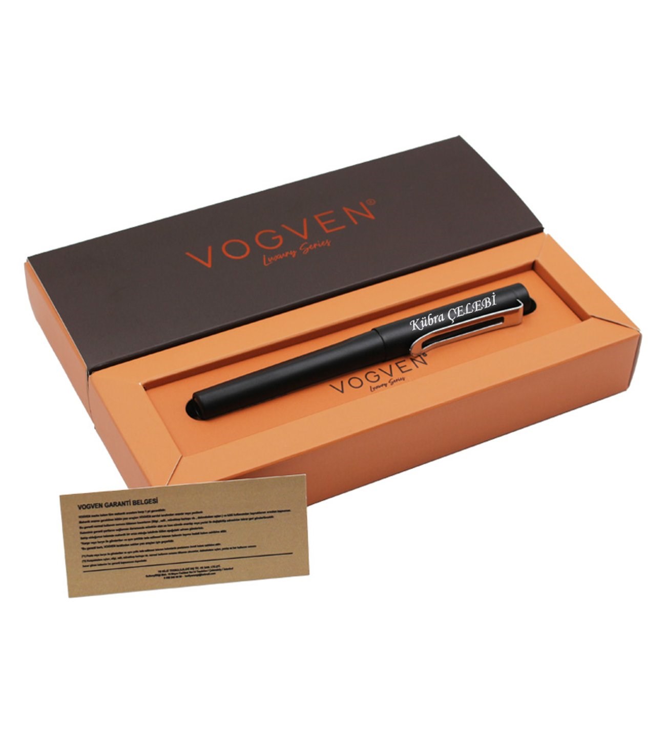 Vogven Marka İsme Özel Exclusive Mat Roller Kalem - Siyah