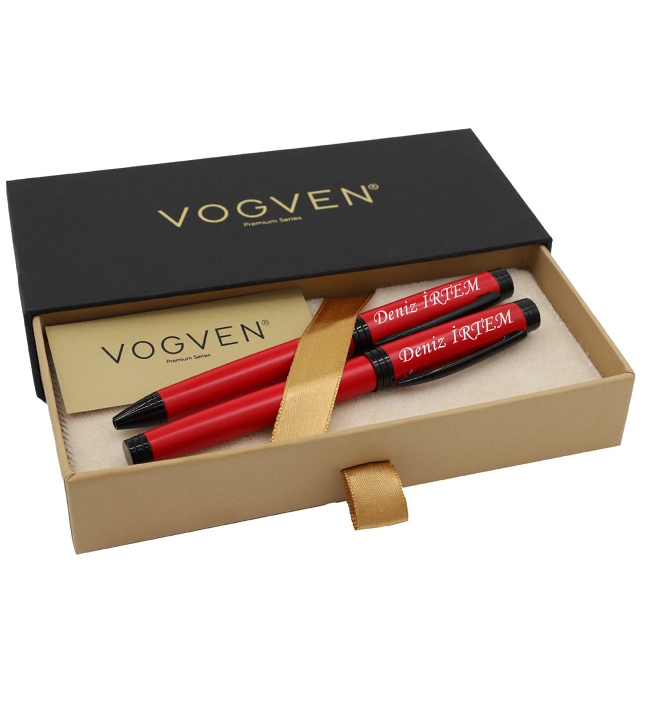 Vogven Marka İsme Özel Exclusive Roller ve Tükenmez Kalem Seti - Renk Seçenekli