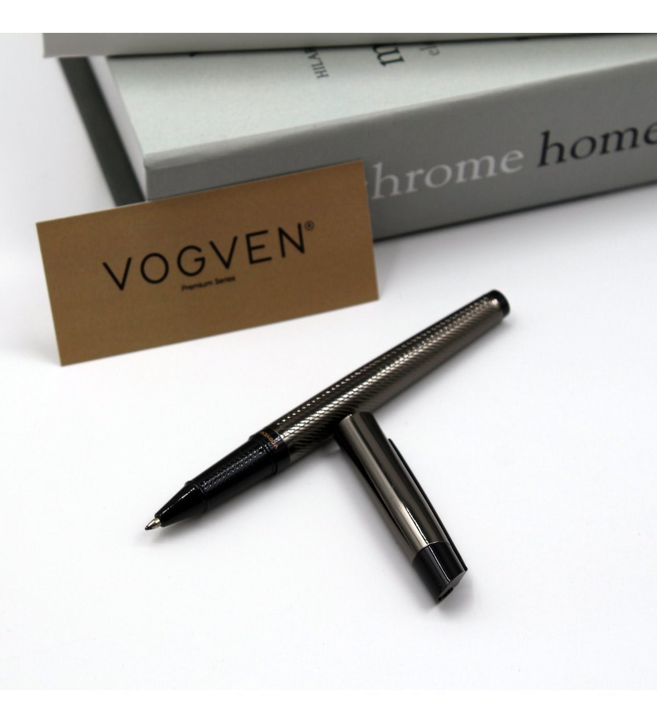 Vogven Marka İsme Özel Premium Çizgi Detaylı Roller Kalem - Renk Seçenekli