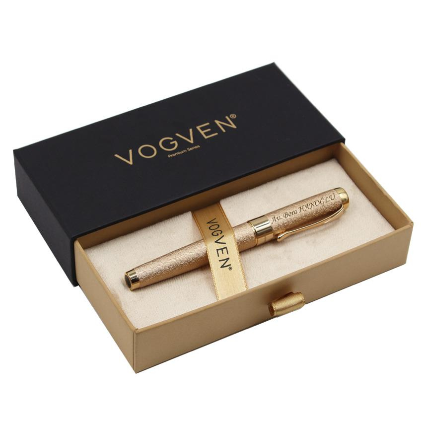 Vogven Marka İsme Özel Prestij Gold Renk Roller Kalem
