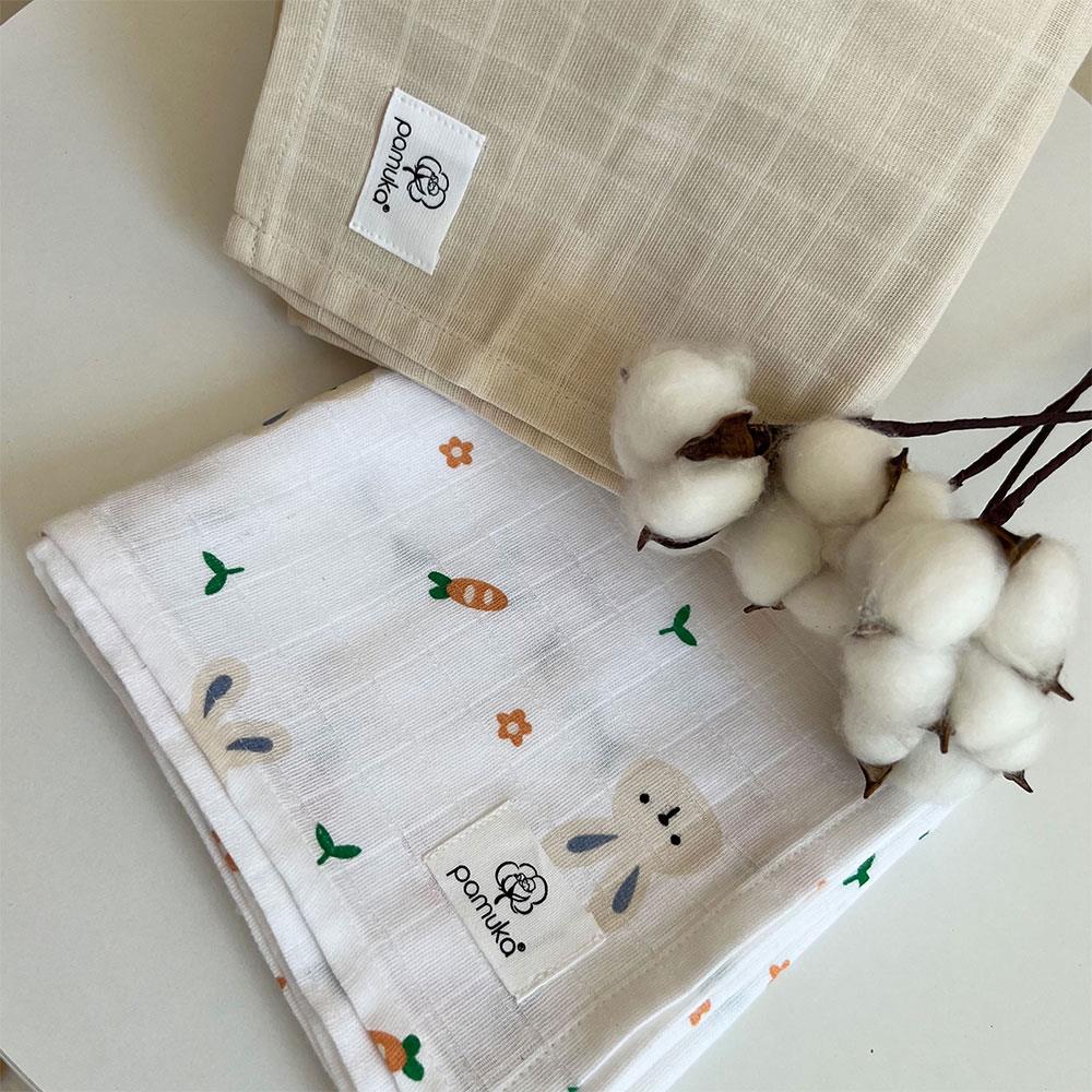 2'li Müslin Battaniye-Bej-Tavşan