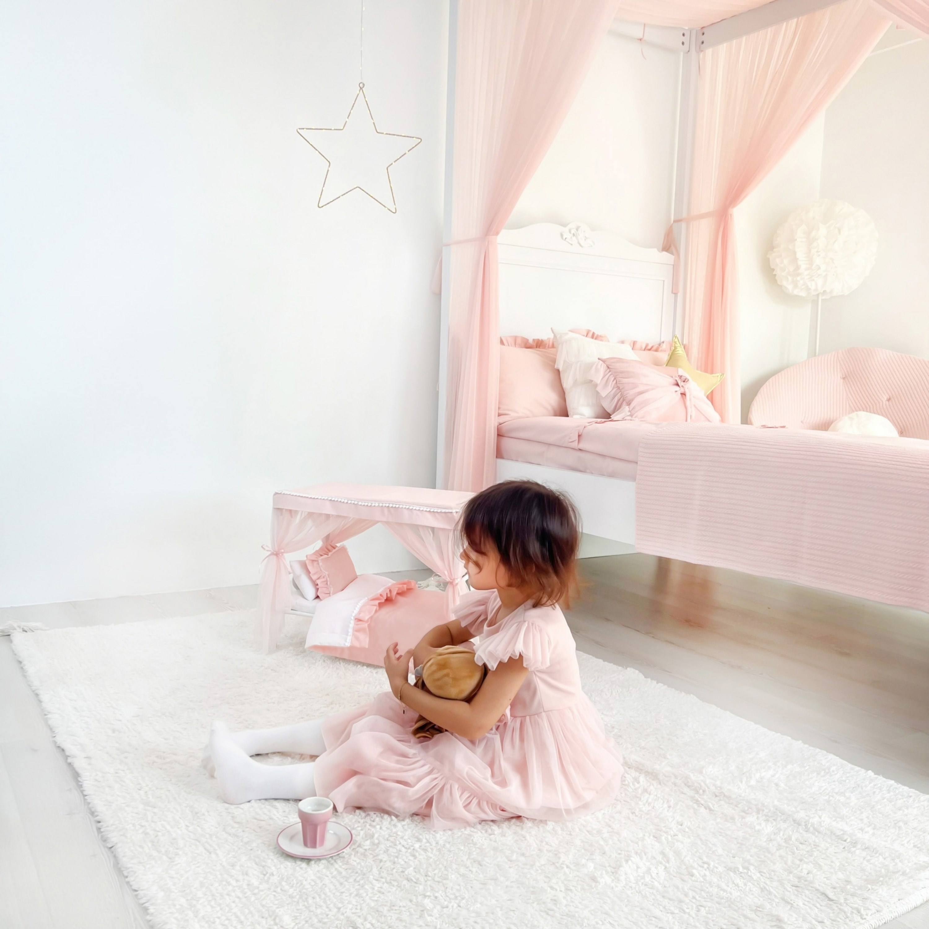 Cibinlikli Oyuncak Yatak-Doll Bed Canopy