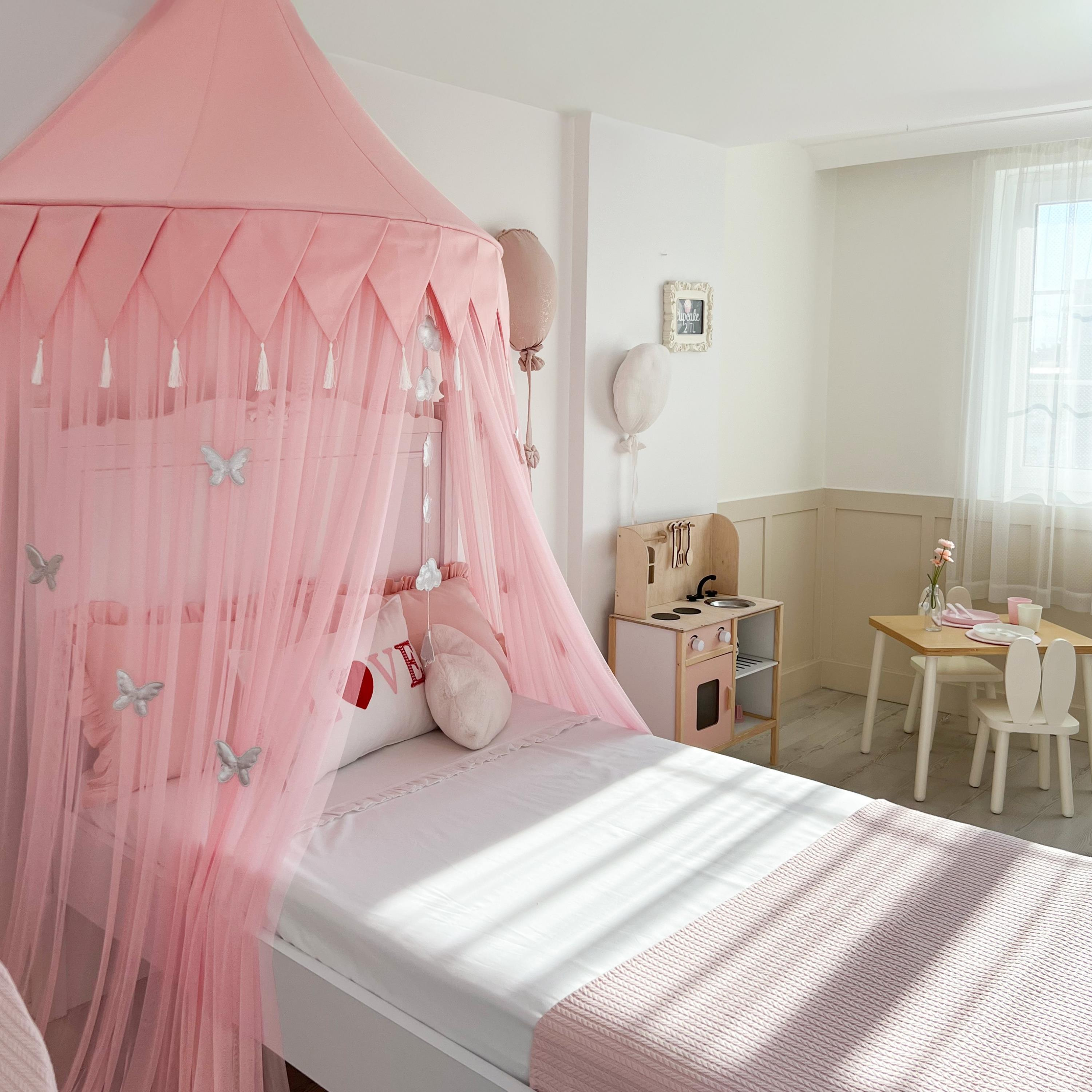 DUVAR TENTESİ 120 CM-PEMBE-PEMBE