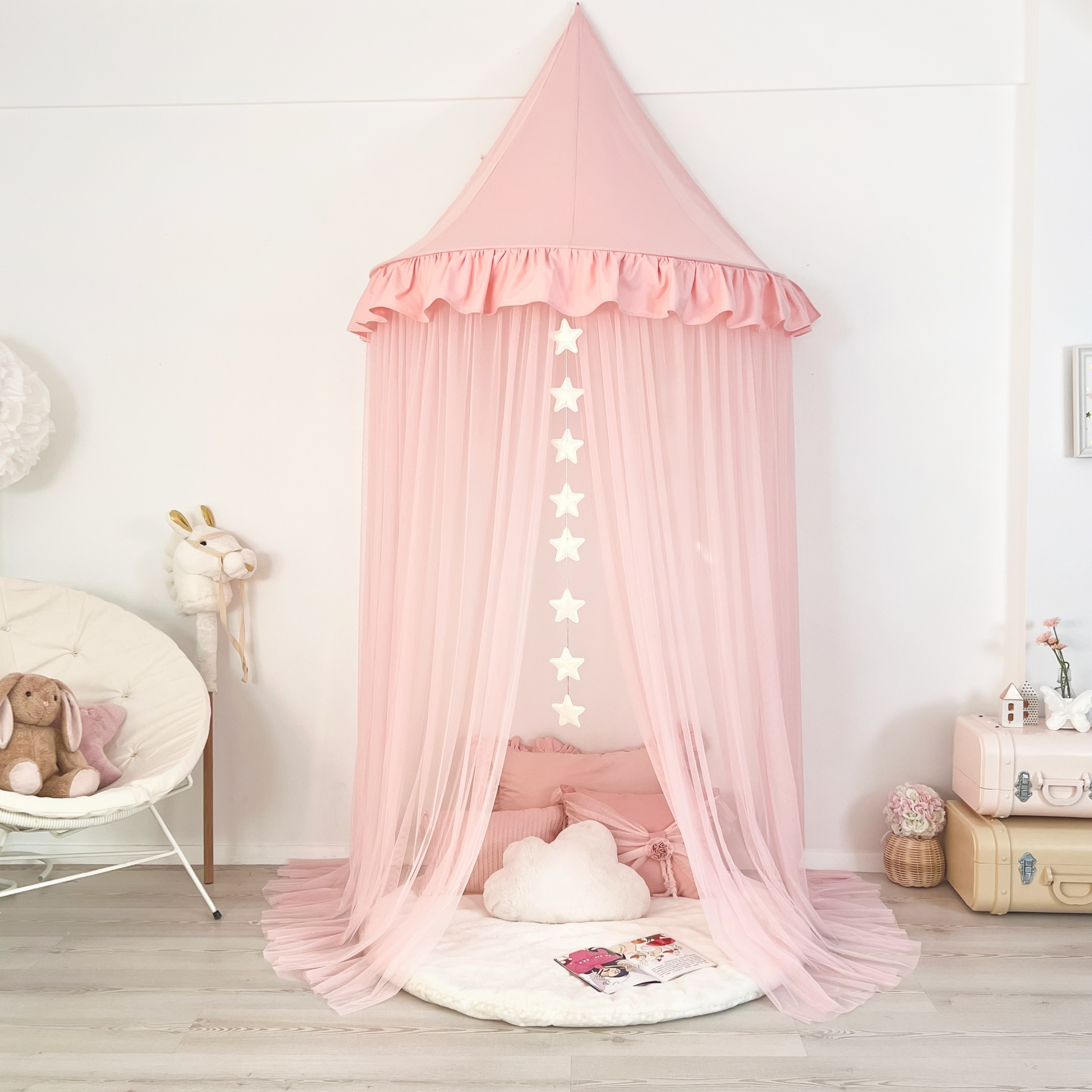 DUVAR TENTESİ - FIRFIRLI - PEMBE PEMBE