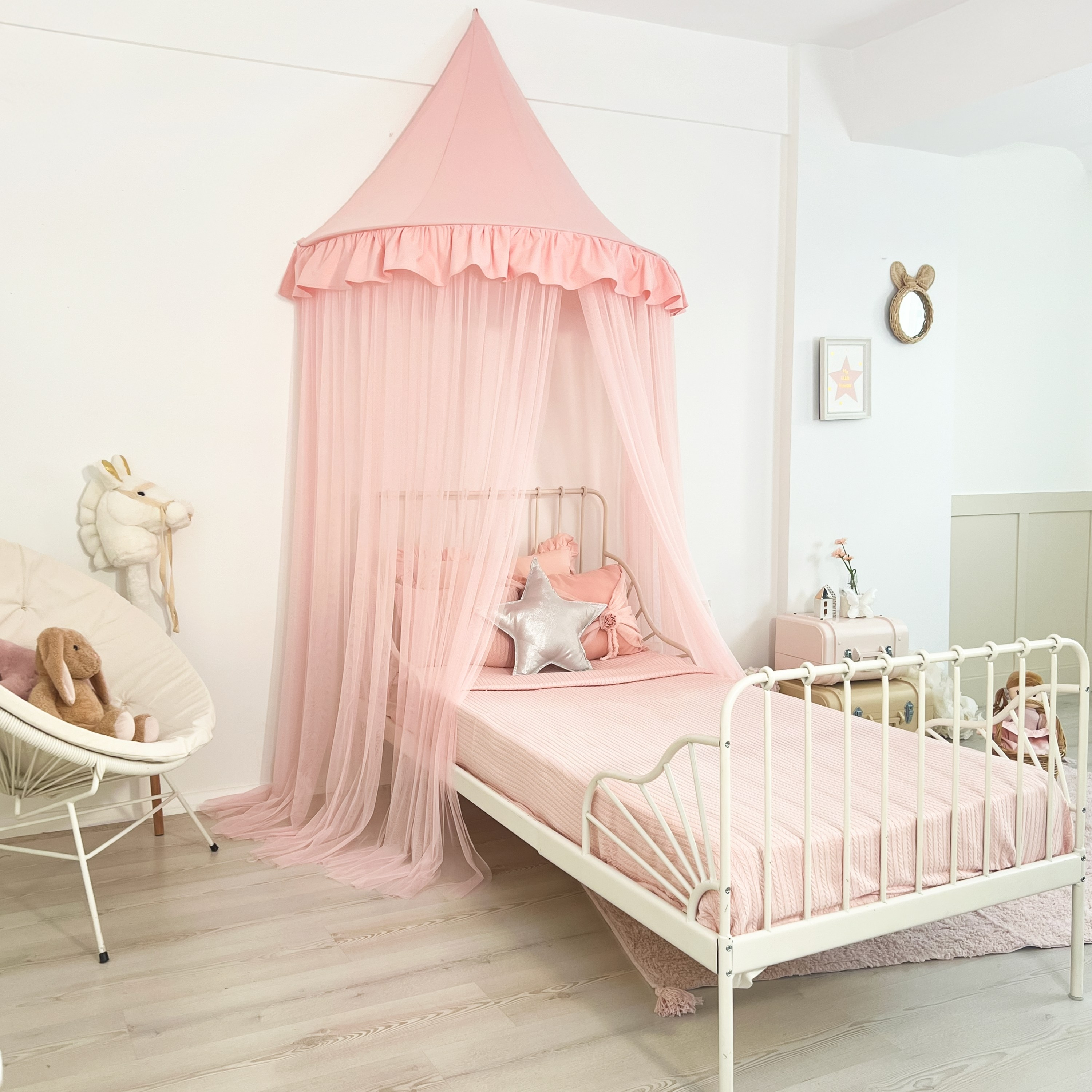 DUVAR TENTESİ - FIRFIRLI - PEMBE PEMBE